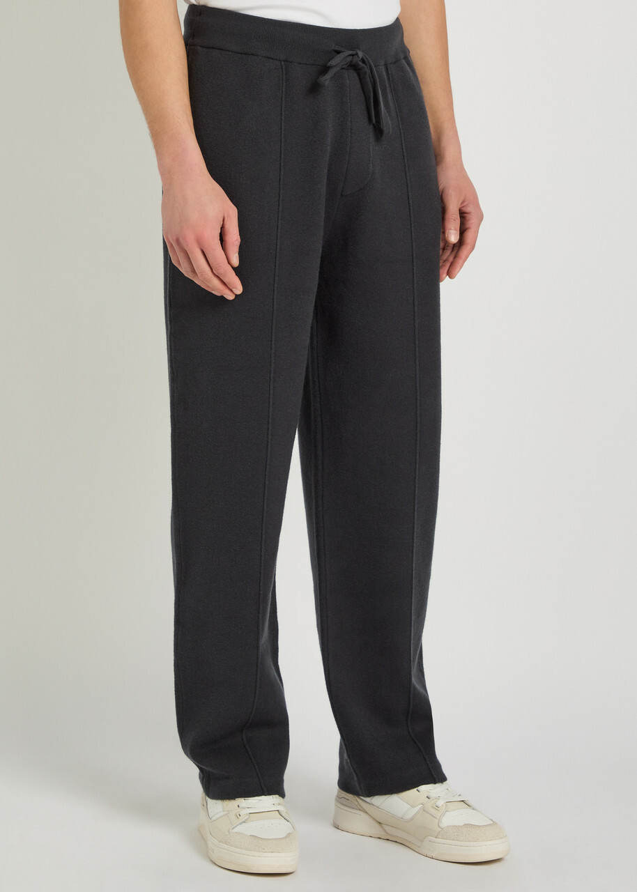 Paige Cremonesi Straight-leg Knit Sweatpants Charcoal