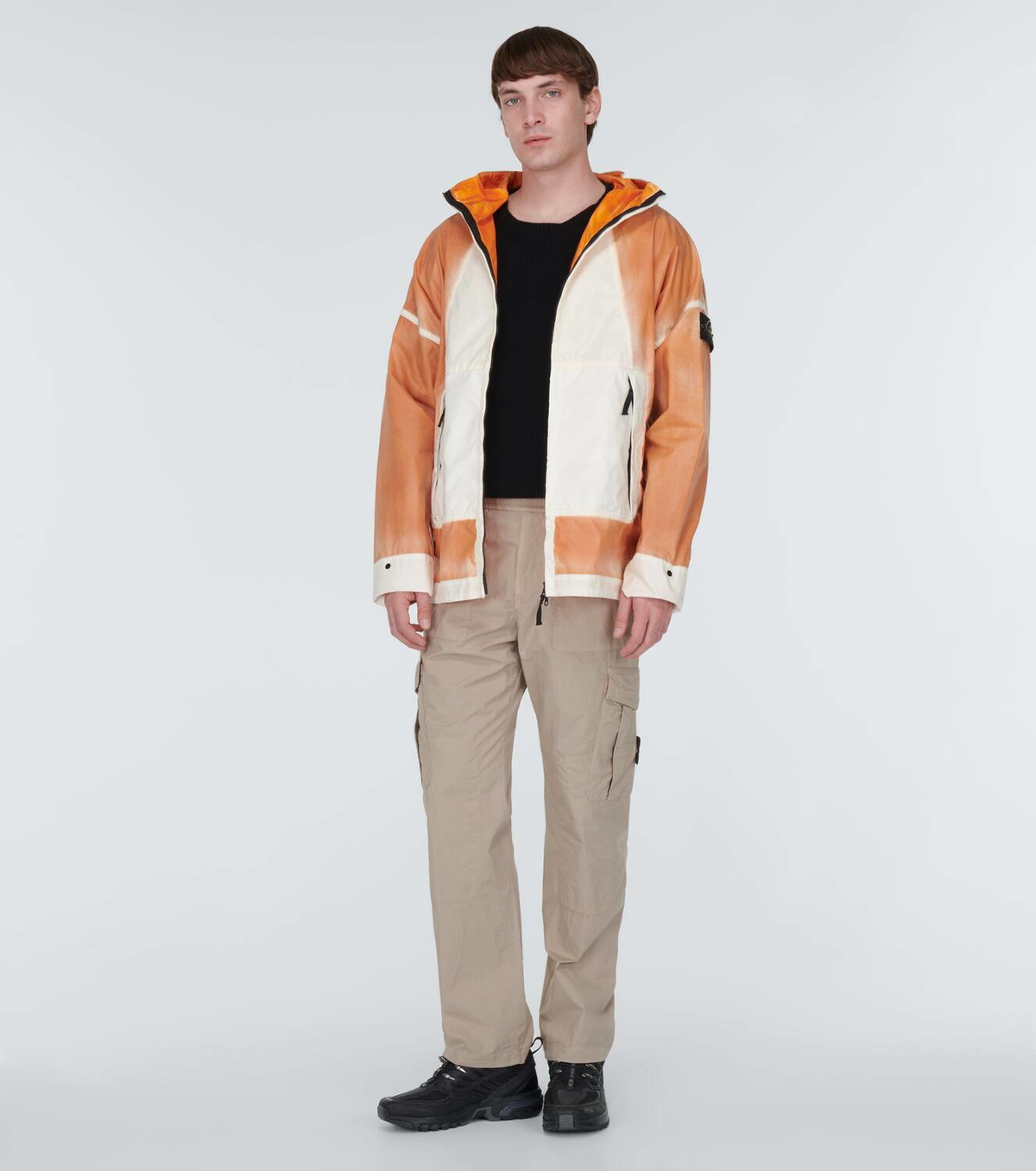 STONE  Mussola Gommata（バーガンディ） Jalen Green and Giggs Front Stone Island's New Mussola Gommata