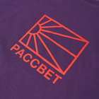 PACCBET Men's Sun Logo T-Shirt in Purple
