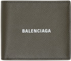 Balenciaga Khaki Folded Wallet