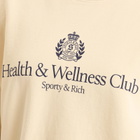 Sporty & Rich Women's H&W Crest Crew Sweatshirt in Cream