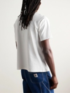 BODE - Logo-Embroidered Cotton-Jersey T-Shirt - White