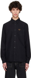 Fred Perry Black Oxford Shirt