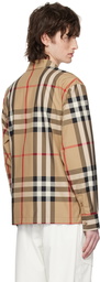 Burberry Tan Exaggerated Check Shirt