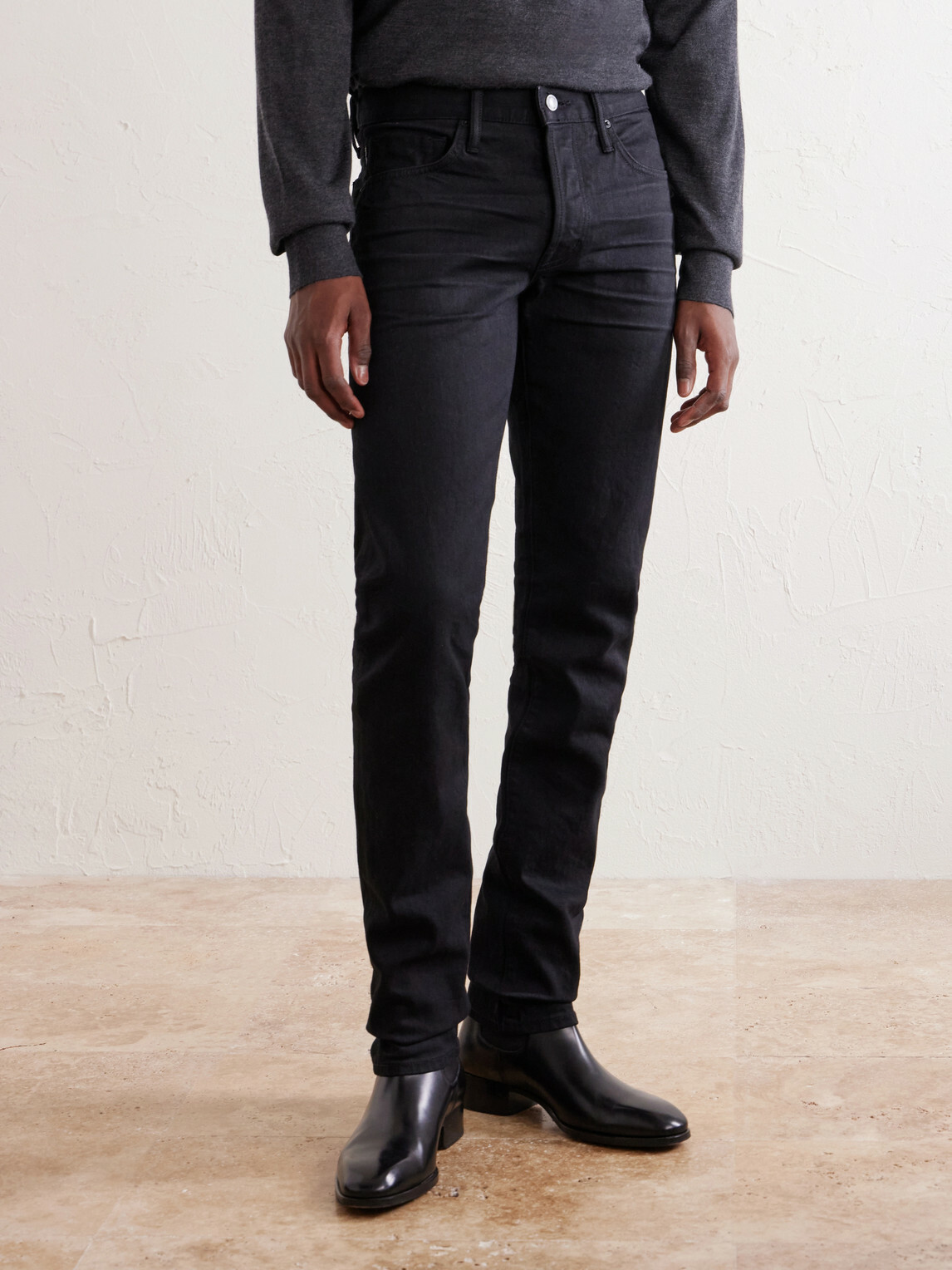 TOM FORD - Slim-Fit Jeans - Black