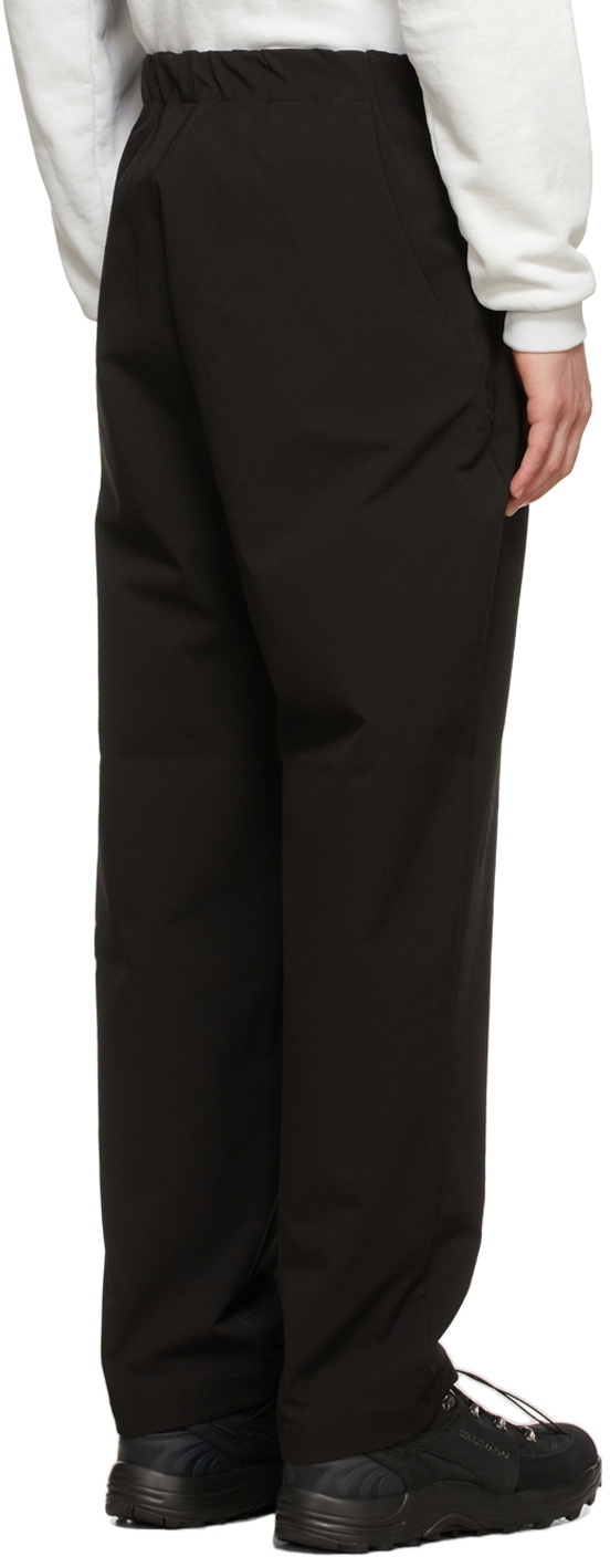 Goldwin Black One Tuck Technical Tapered Trousers