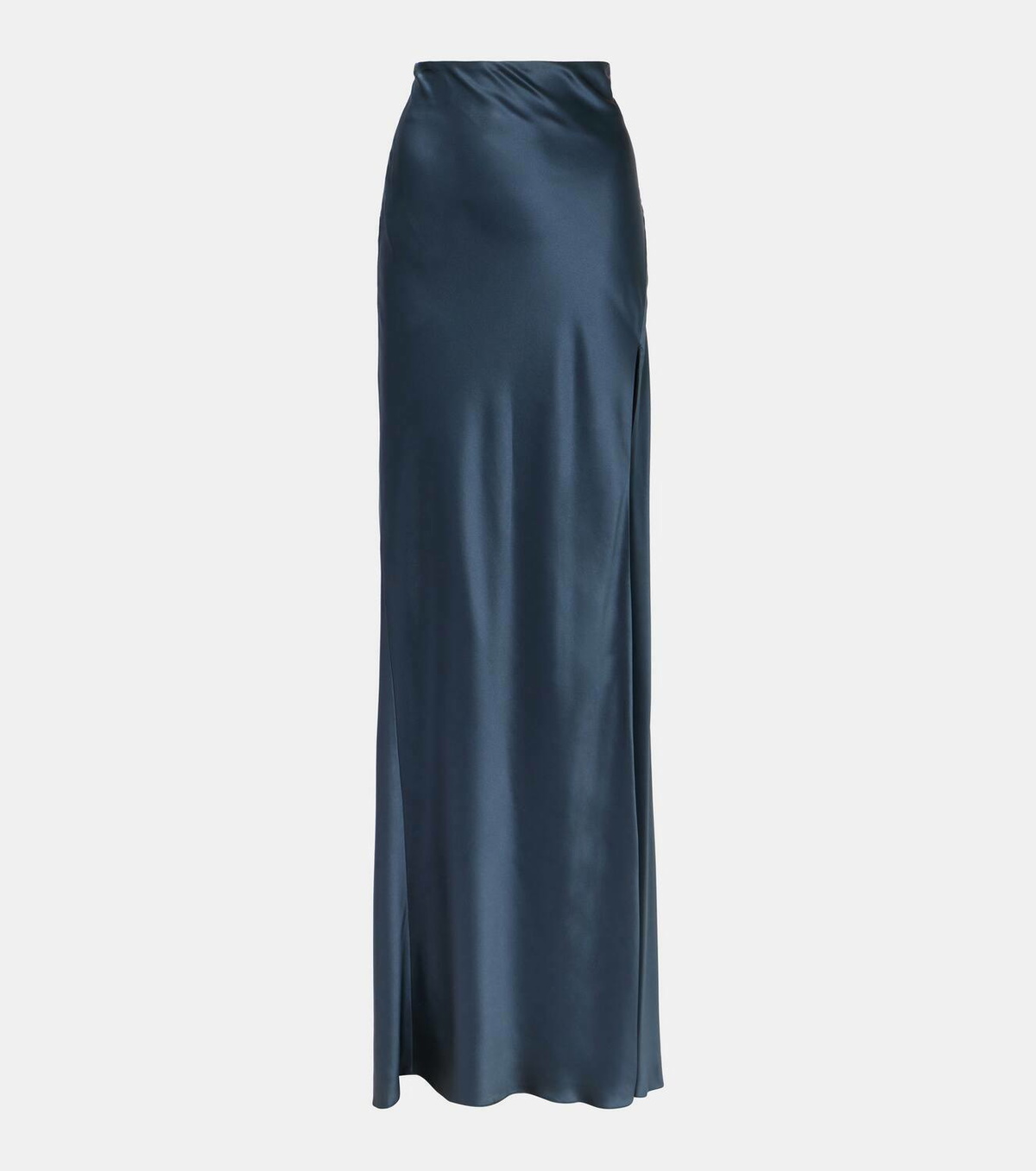 The Sei Asymmetric silk satin maxi skirt