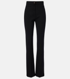 Valentino VGold wool-blend straight pants