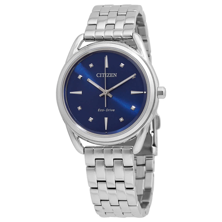 Photo: Citizen Eco-Drive Dress Classics Blue Dial Ladies Watch FE7090-55L