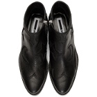 McQ Alexander McQueen Black Solstice Ankle Boots