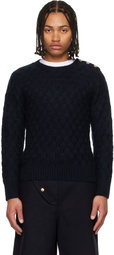 Wales Bonner Navy 'The Chord' Sweater
