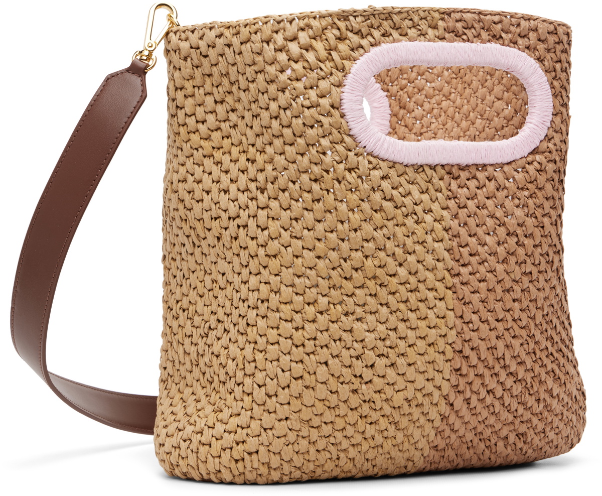 Marni Brown Paper Raffia Seaside Bag
