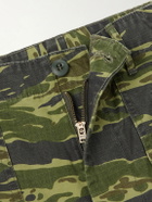 OrSlow - U.S. Army Fatigue Printed Straight-Leg Rip-Stop Cotton Trousers - Green