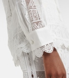 Zimmermann Floral lace ramie shirt