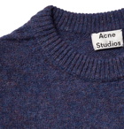 Acne Studios - Kai Mélange Wool Sweater - Men - Dark purple