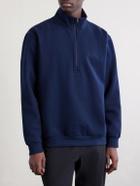 Lululemon - Steady State Cotton-Blend Jersey Half-Zip Sweatshirt - Blue