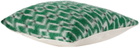ZANKOV SSENSE Exclusive Green & White Joshua Cushion
