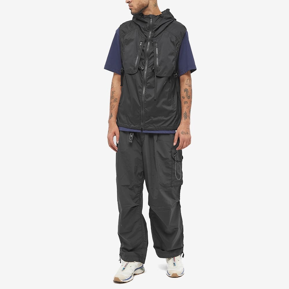 And Wander Men's Wide Cargo Pant in Black and Wander