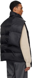 MM6 Maison Margiela Black Scarf Down Vest