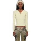 Miss Sixty Yellow KNWLS Edition Logo Patchwork Top