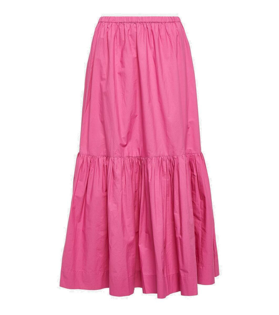 Ganni Cotton midi skirt GANNI