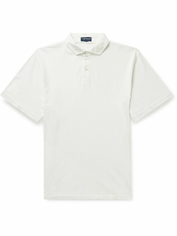 Photo: Peter Millar - Journeyman Slub Pima Cotton-Jersey Polo Shirt - White
