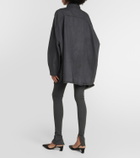 The Frankie Shop Dallas oversized denim shirt