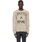 Dolce and Gabbana Brown Fatto A Mano Sweater