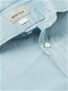 MAN 1924 - Cotton-Poplin Shirt - Blue