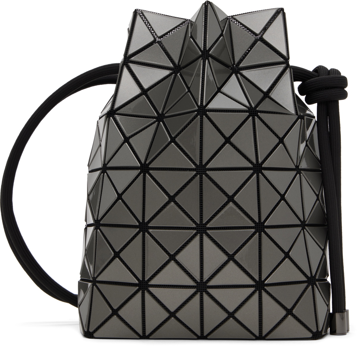 BAO BAO ISSEY MIYAKE Gray Wring Gloss Bag Bao Bao Issey Miyake