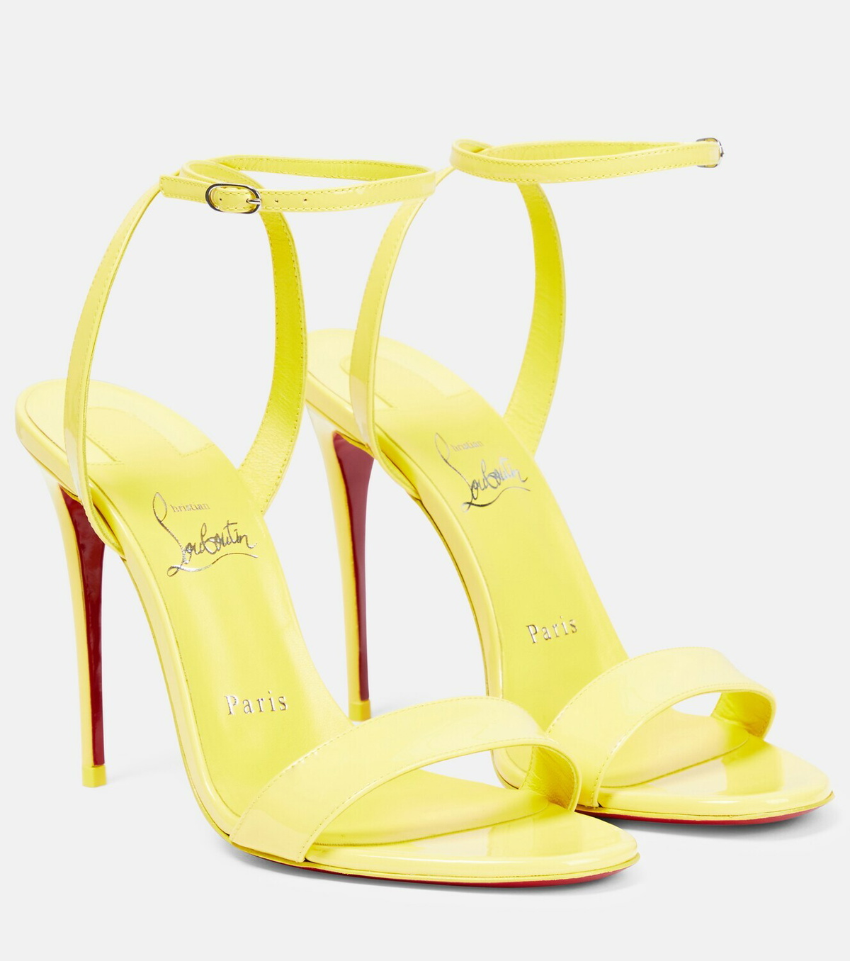 Loubigirl Patent Leather Sandals in Pink - Christian Louboutin