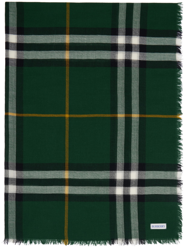 Photo: Burberry Green Check Scarf