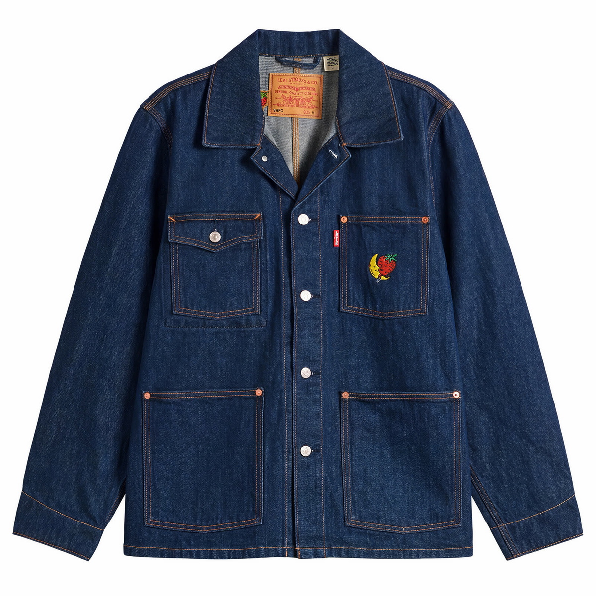 Levi's Men's x Sky High Farm Universe Chore Coat in Resin Rinse