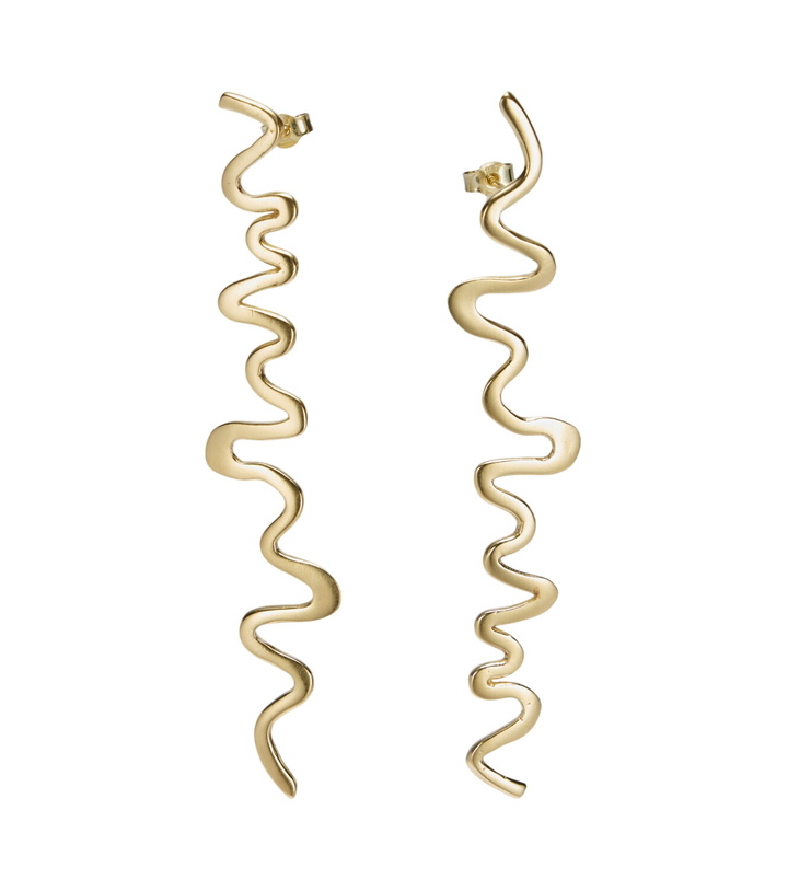 Photo: Ysso Shore 24kt gold-plated drop earrings
