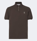 Brunello Cucinelli Logo cotton piqué polo shirt