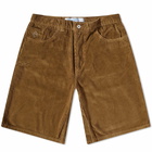 Polar Skate Co. Men's Big Boy Cord Shorts in Brass