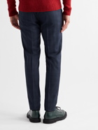 INCOTEX - Urban Traveller Slim-Fit Checked Stretch-Twill Trousers - Blue