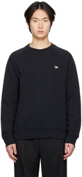 Maison Kitsuné Black Tricolor Fox Clean Sweatshirt