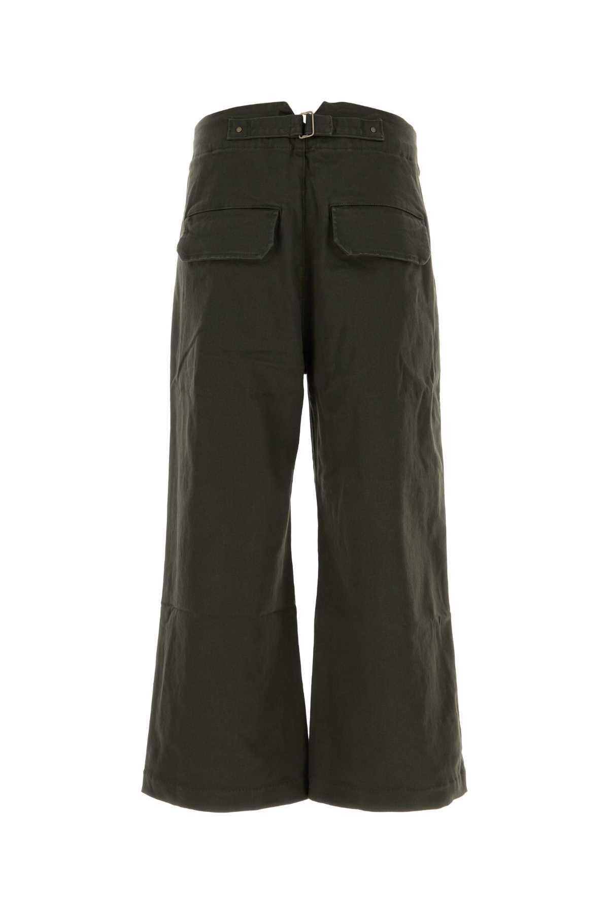 Entire Studios Olive Green Stretch Cotton Pant