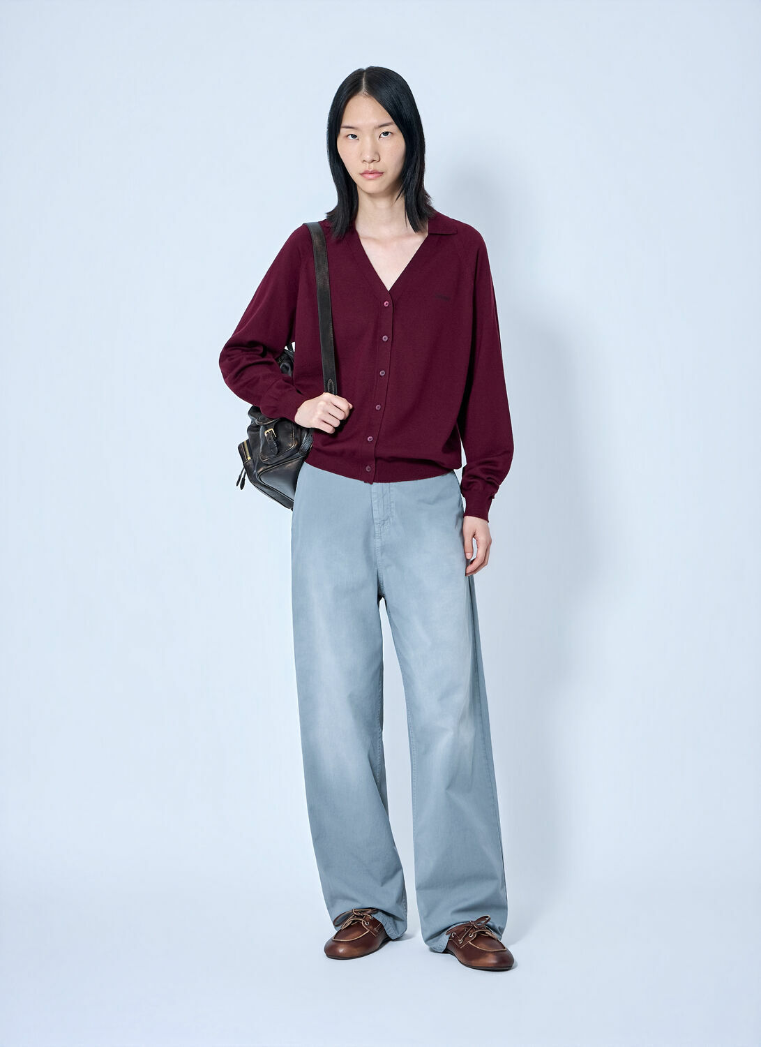 Miu Miu Knit Cardigan with Logo