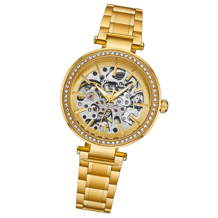 Stuhrling Original Legacy Automatic Gold Dial Ladies Watch M17990