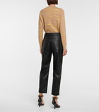 Stella McCartney - Hailey faux leather high-rise pants