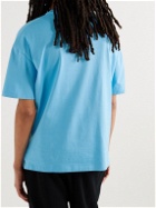 Ninety Percent - Boxy Organic Cotton-Jersey T-Shirt - Blue