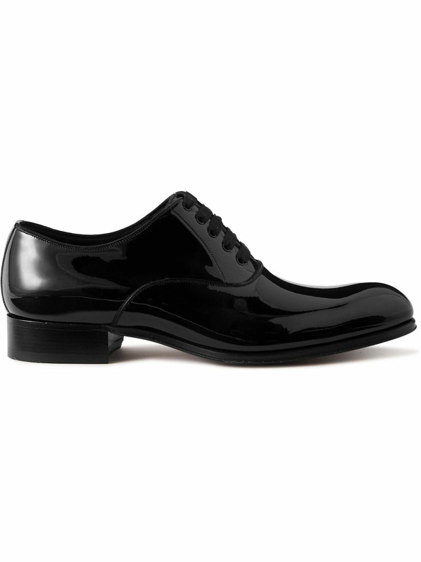 Photo: TOM FORD - Edgar Patent-Leather Oxford Shoes - Black