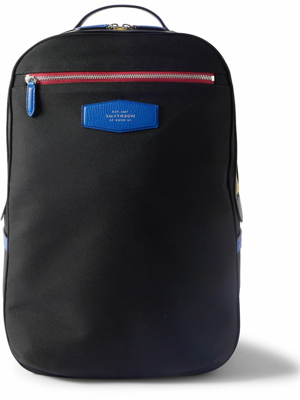 Photo: SMYTHSON - Norton Leather-Trimmed ECONYL® Backpack