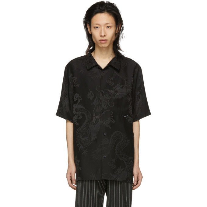 Alexander Wang Black Silk Dragon Shirt Alexander Wang