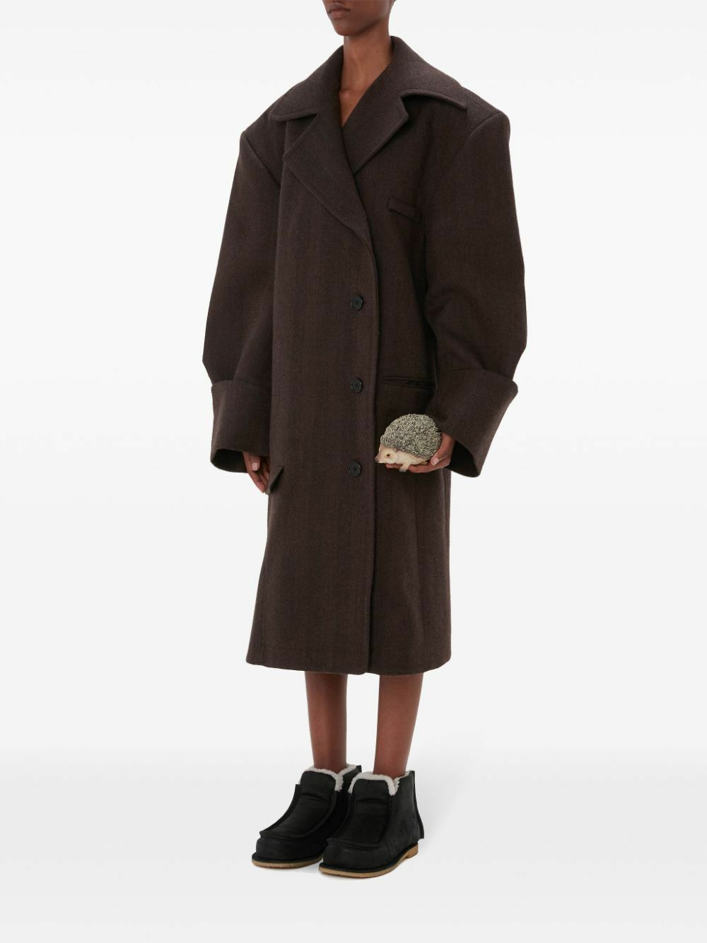 JW Anderson Turn-Up Cuff Coat JW Anderson