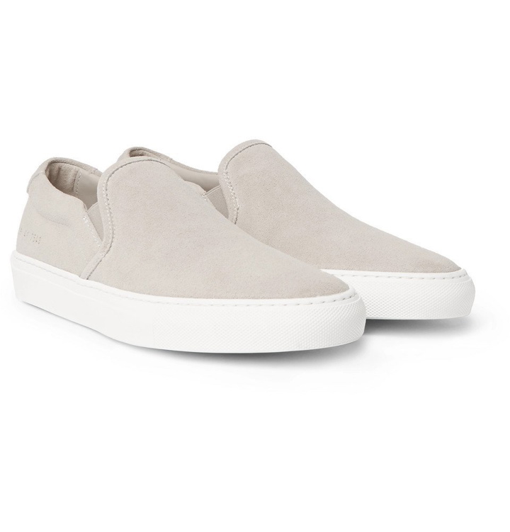 Photo: Common Projects - Suede Slip-On Sneakers - Men - Gray