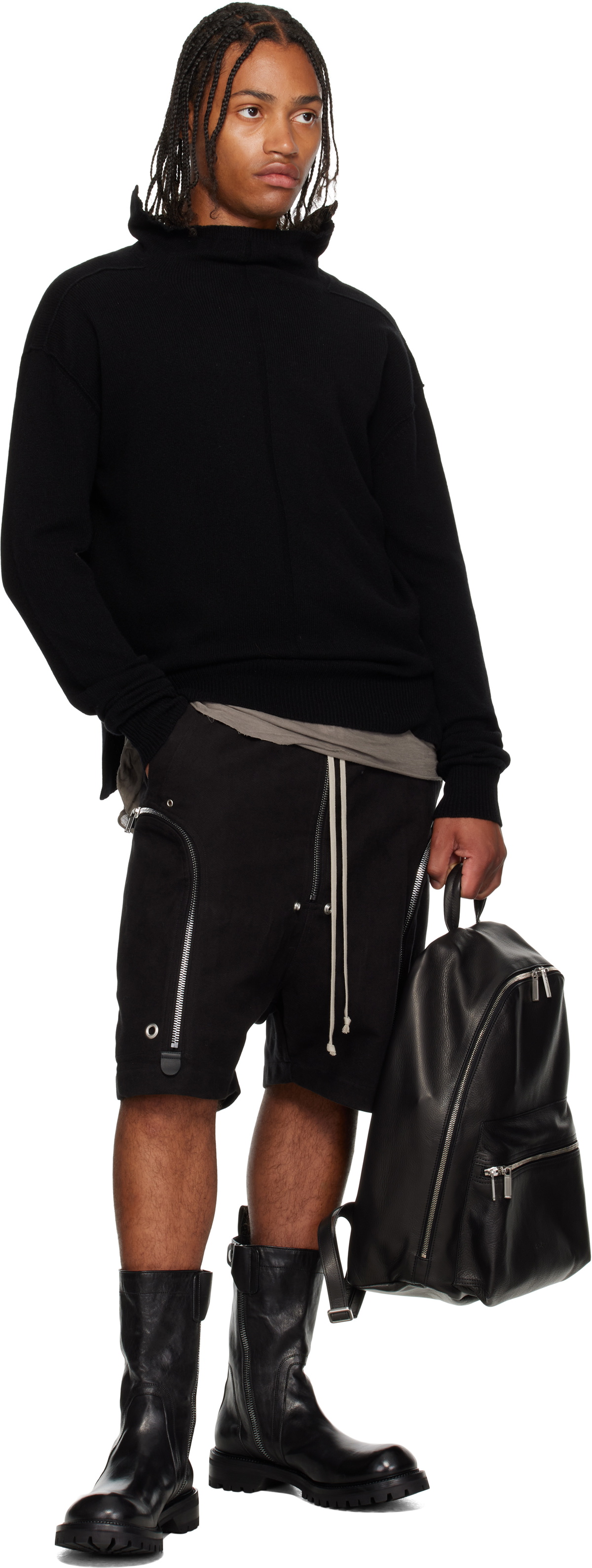 Rick Owens Black Concordians Backpack