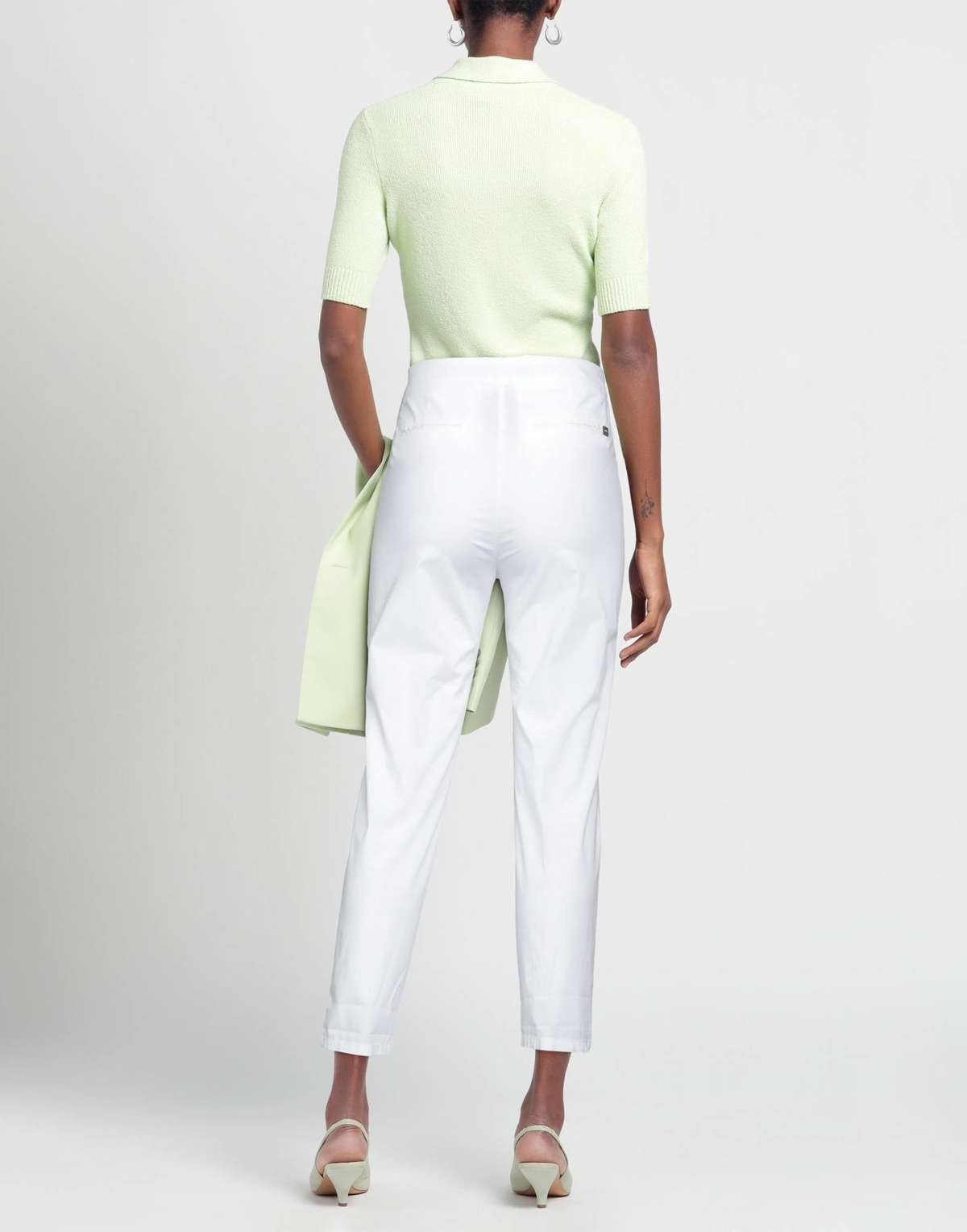 Manila Grace Womens Pants in White